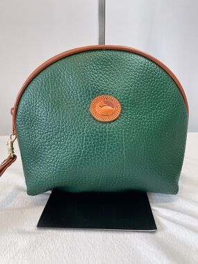 Dooney & Bourke Vintage Green All Weather Leather Cosmetic Case